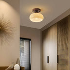 Bauhaus Round Retro Glass Ceiling Light