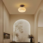Bauhaus Round Retro Glass Ceiling Light