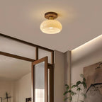 Bauhaus Round Retro Glass Ceiling Light