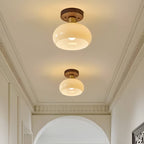 Bauhaus Round Retro Glass Ceiling Light