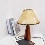 Retro Decorative Walnut Wooden Table Lamp