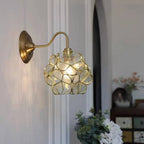 Romantic Flower Petal Glass Wall Light