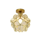 Romantic Flower Petal Glass Ceiling Light