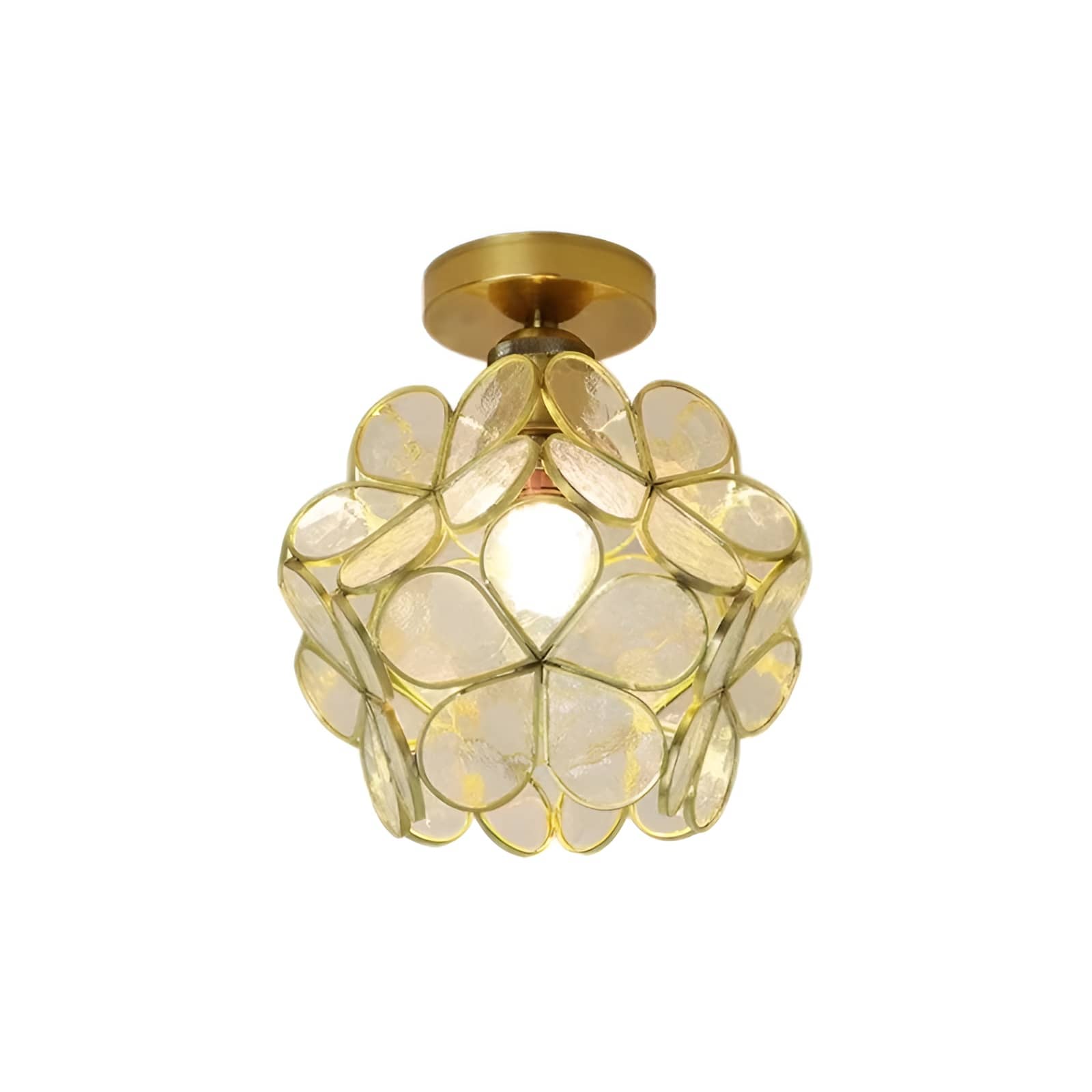 Romantic Flower Petal Glass Ceiling Light
