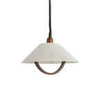 Rustic Cone Wooden Adjustable Pendant Lamp