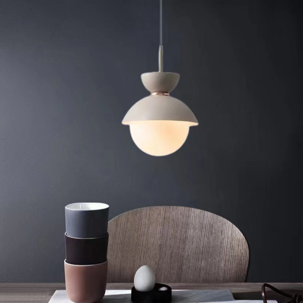 Scandinavian Macaron Style Glass Ball Pendant Light