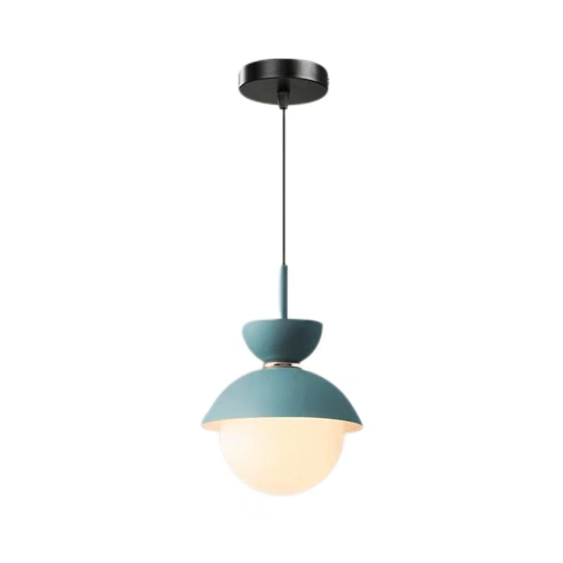 Scandinavian Macaron Style Glass Ball Pendant Light