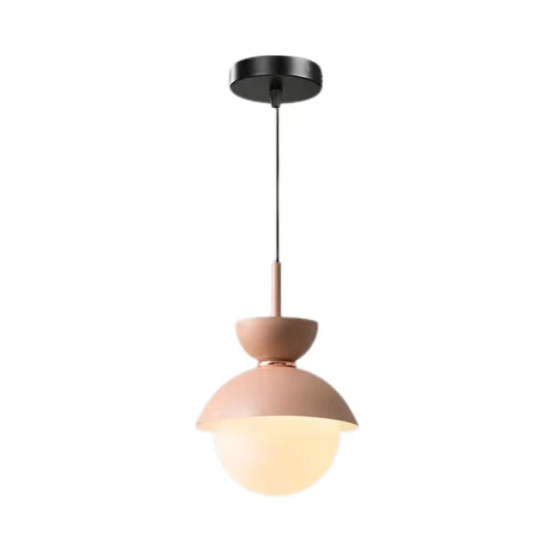 Scandinavian Macaron Style Glass Ball Pendant Light