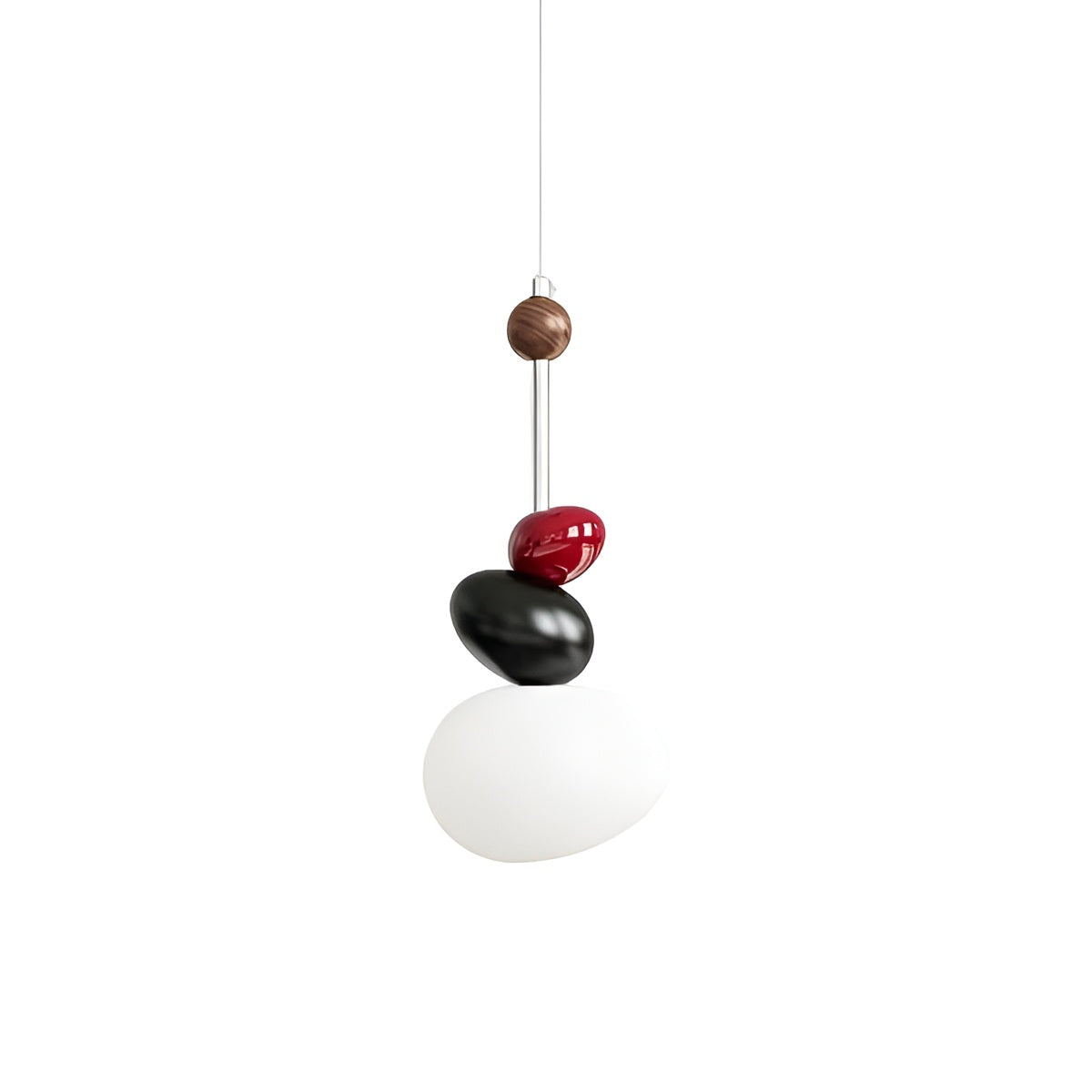 Scandinavian Pebble Stack Cream Pendant Light
