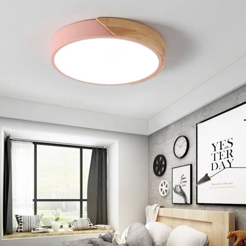 Scandinavian Macaron Round LED Ceiling Light