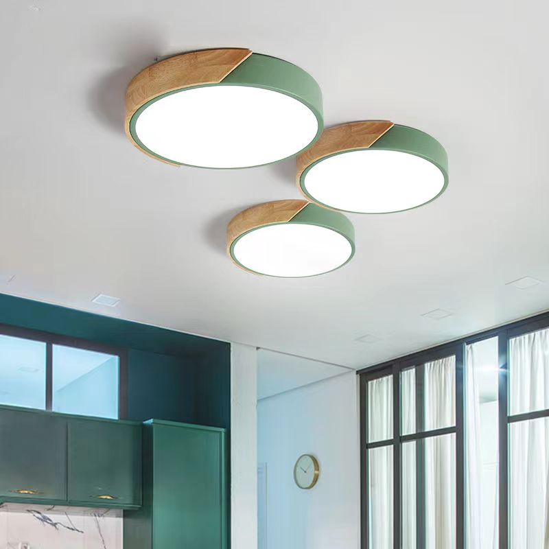 Scandinavian Macaron Round LED Ceiling Light