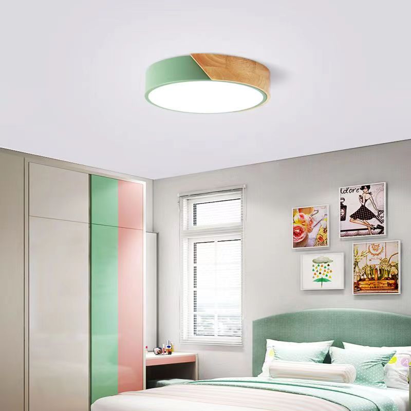 Scandinavian Macaron Round LED Ceiling Light