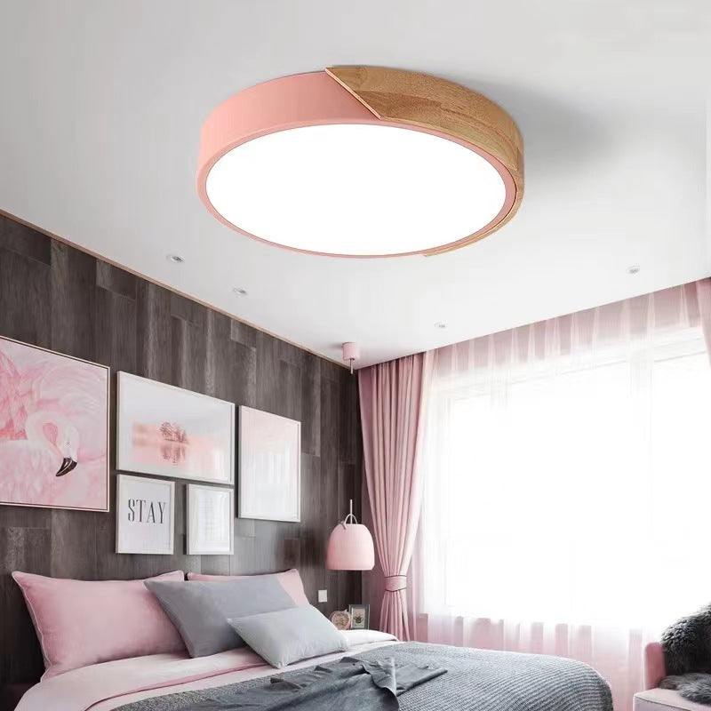 Scandinavian Macaron Round LED Ceiling Light