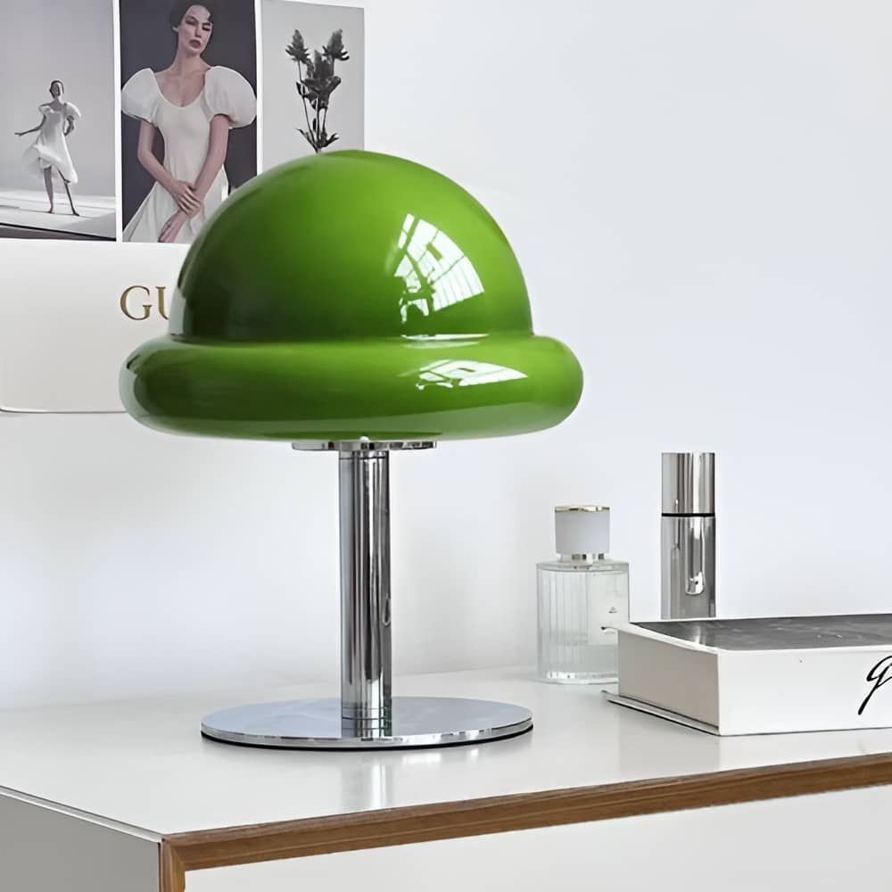 Bauhaus Glass Mushroom Table Lamp For Bedroom