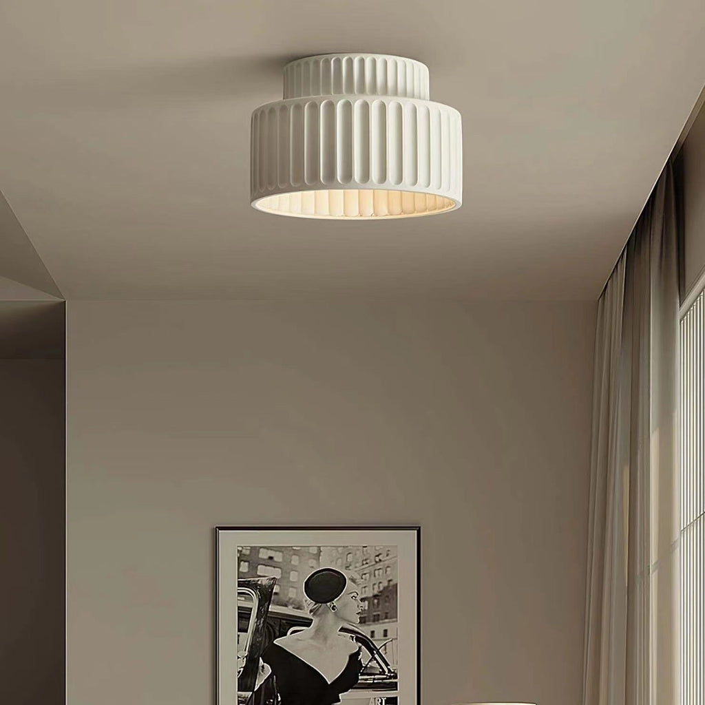 Japanese Style Resin Cylinder Ceiling Light