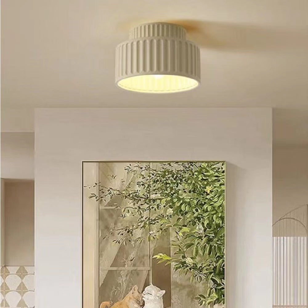 Japanese Style Resin Cylinder Ceiling Light