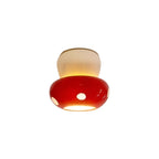 Small Ceramic Decorative Mushroom Recessed Ceiling Light