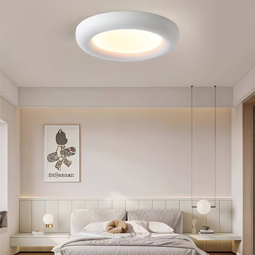 Smooth Cream Circular LED Ceiling Light