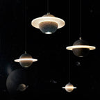 Space Age Halo Planet LED Pendant light