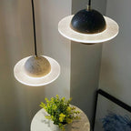 Space Age Halo Planet LED Pendant light