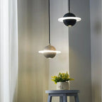 Space Age Halo Planet LED Pendant light