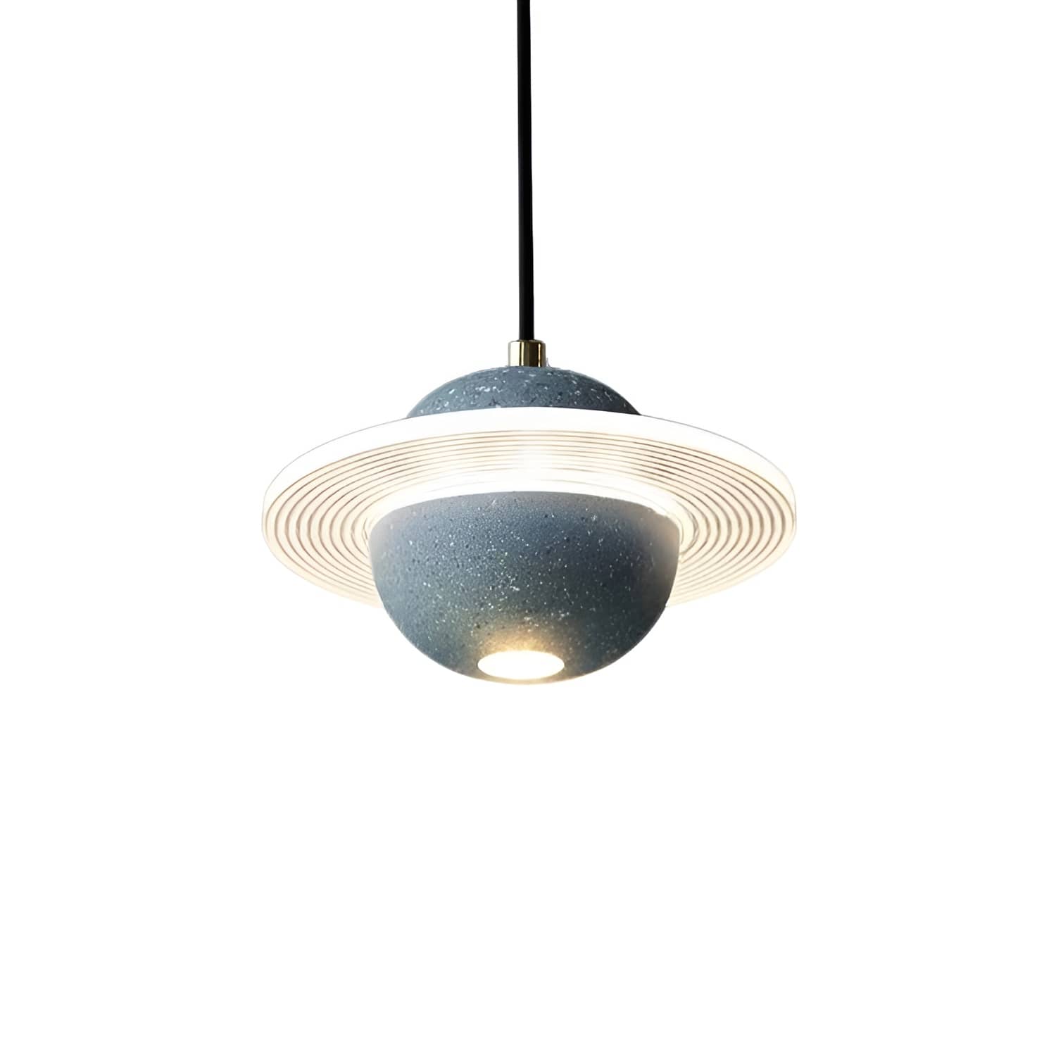 Space Age Halo Planet LED Pendant light