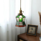 Tiffany Antique Stained Glass Pendant Light