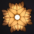 Tiffany Leaf Stained Glass Pendant Light