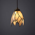 Tiffany Leaf Stained Glass Pendant Light