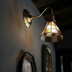 Tiffany Antique Stained Glass Wall Light