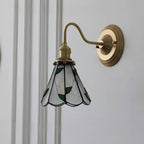 Tiffany Antique Stained Glass Wall Light
