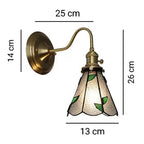 Tiffany Antique Stained Glass Wall Light