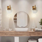 Nordic Style Crystal Creative Round Wall Light