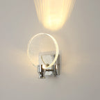 Nordic Style Crystal Creative Round Wall Light