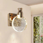 Nordic Style Crystal Creative Round Wall Light