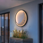 Creative 3D Resin Moon Shape Wall Light