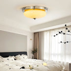 Classic Bauhaus Chrome Glass Ceiling Light