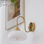 Vintage Bauhaus Glass Wall Light