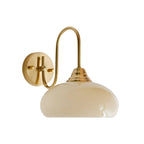 Vintage Bauhaus Glass Wall Light