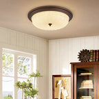 Vintage American Style Round Glass Ceiling Light