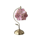 Vintage Romantic Flower Petal Glass Table Lamp
