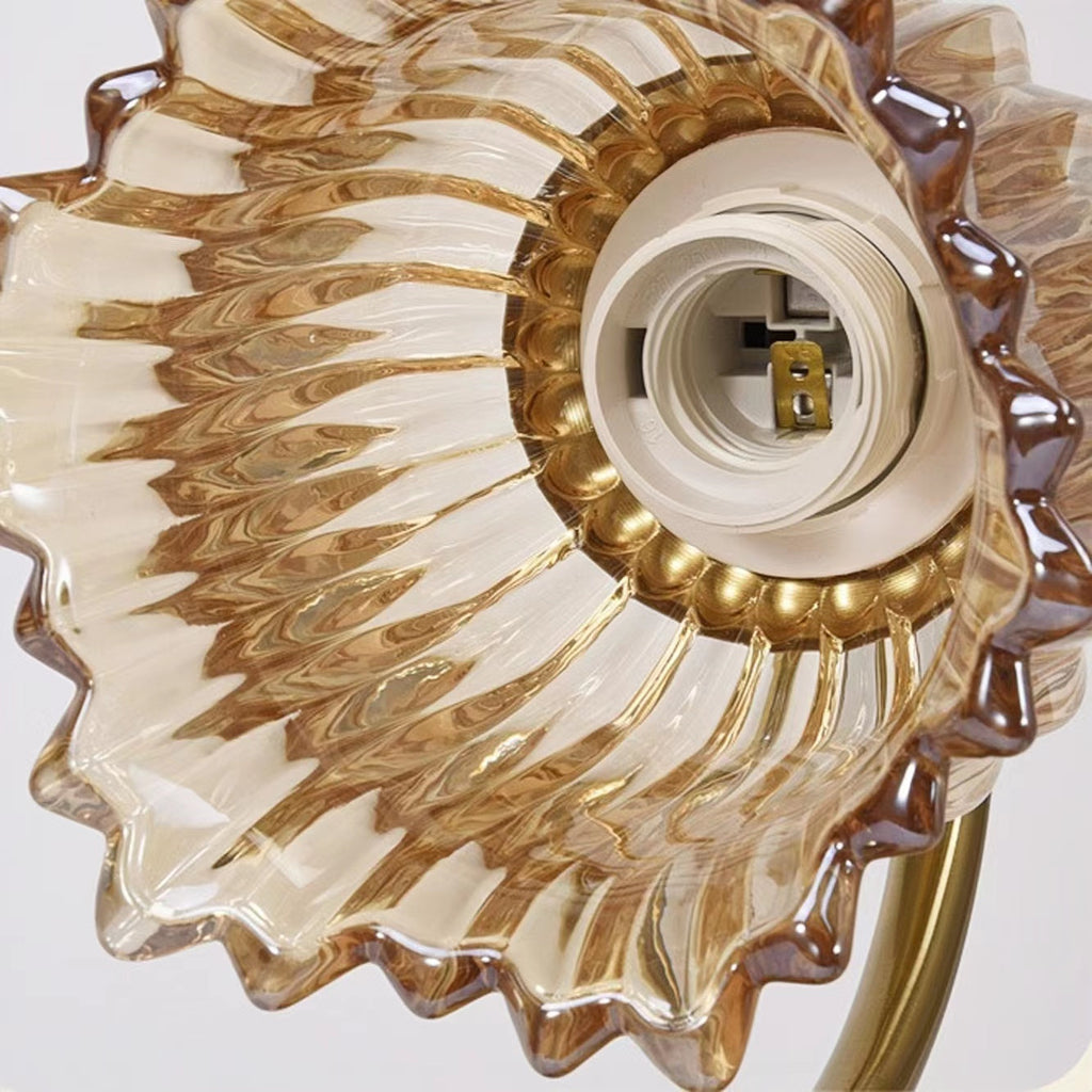 Classic Gold Arm Flower Wall Light