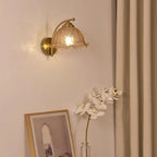 Classic Gold Arm Flower Wall Light