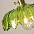 Vintage Lotus Glass Pendant Light
