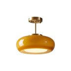 Vintage Bauhaus LED Round Glass Ceiling Light