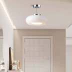 Vintage Bauhaus LED Round Glass Ceiling Light
