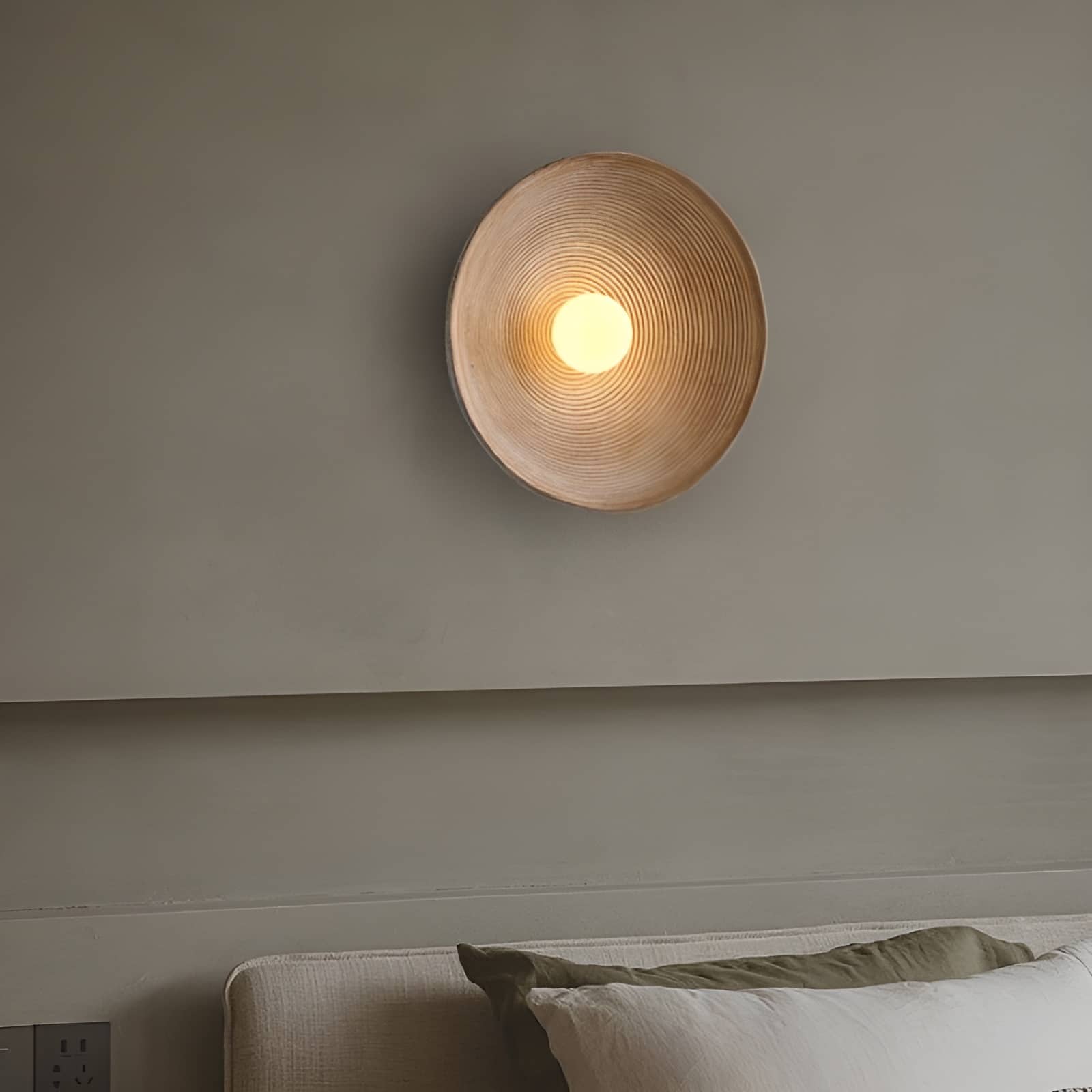 Vintage Swirl Resin Circular Wall Light