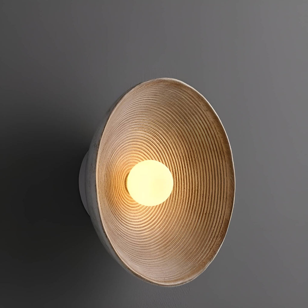 Vintage Swirl Resin Circular Wall Light