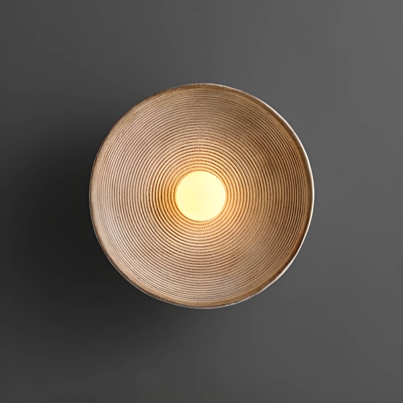 Vintage Swirl Resin Circular Wall Light