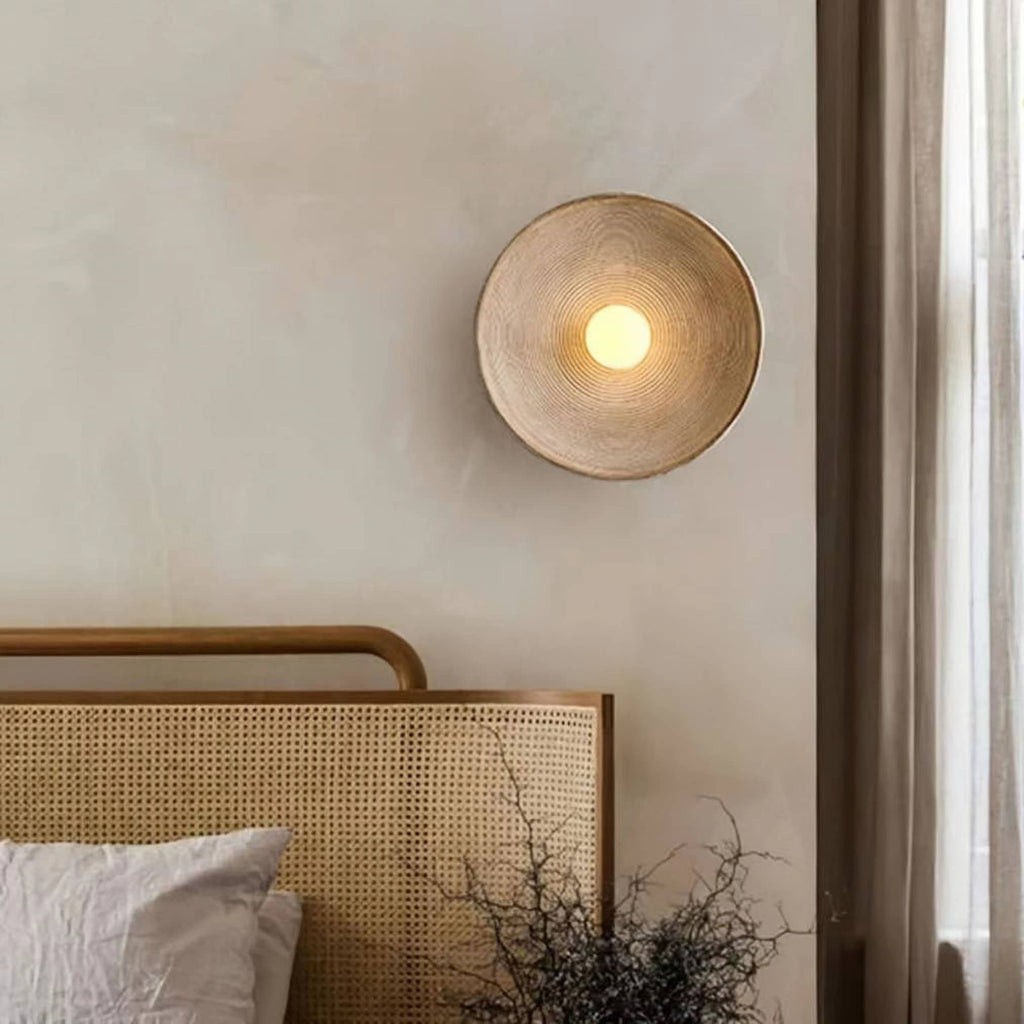 Vintage Swirl Resin Circular Wall Light